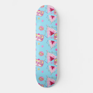 Circus Tent Bal Gele Sterren Vintage Entertainment Persoonlijk Skateboard