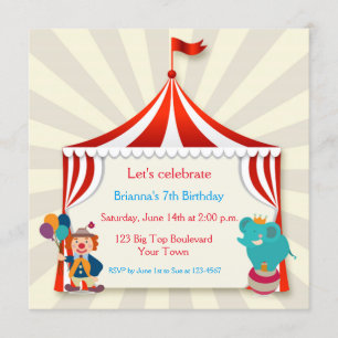 Circus Tent Birthday Kaart