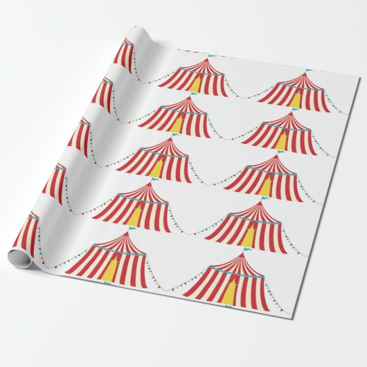 Circus Tent Cadeaupapier (Uitgerold)