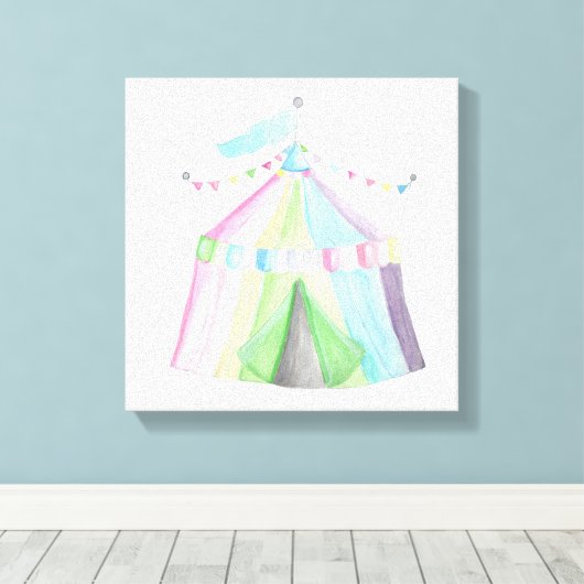 Circus Tent Canvas Afdruk (Insitu (Houten vloer))