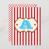 Circus Tent Carnaval maakt uw eigen aangepaste ban Briefkaart (Voorkant / Achterkant)