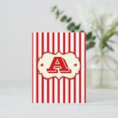 Circus Tent Carnaval maakt uw eigen aangepaste ban Briefkaart (Staand voorkant)