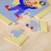 Circus Tent Cartoon Clowns & Animals Gepersonalise Legpuzzel (Zijkant)