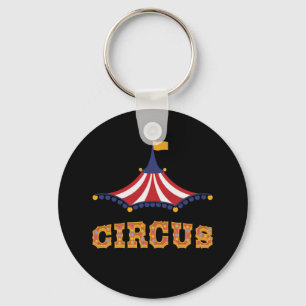 Circus tent emmoticon voor het evenementspersoneel sleutelhanger