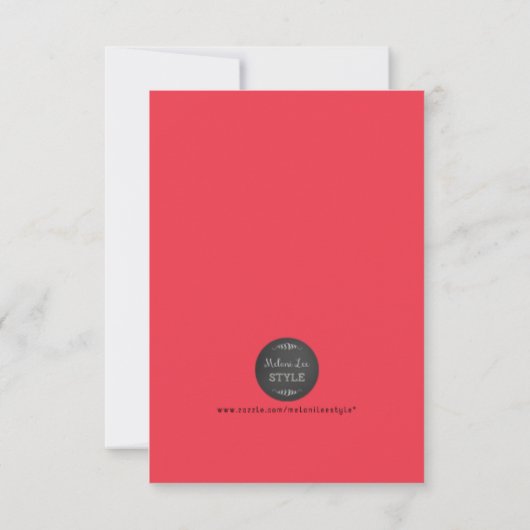 Circus Tent - Hartelijk dank Bedankkaart (Achterkant)