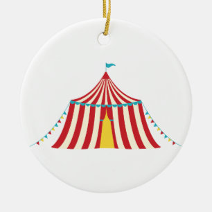 Circus Tent Keramisch Ornament