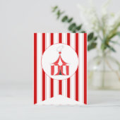 Circus Tent Party Flag Bunting Banner Post Card Briefkaart (Staand voorkant)