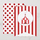 Circus Tent Party Flag Bunting Banner Post Card Briefkaart (Voorkant / Achterkant)