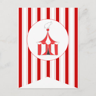 Circus Tent Party Flag Bunting Banner Post Card Briefkaart