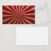 Circus Tent Stars Red Lines Carnaval Visitekaartje (Voorkant / Achterkant)