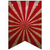  Circus Tent Stars Red Lines Carnaval Vlaggetjes (Tweede vlag)