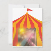 Circus Tent-uitnodiging Kaart (Voorkant)