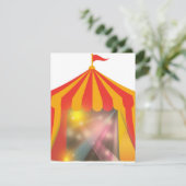 Circus Tent-uitnodiging Kaart (Staand voorkant)