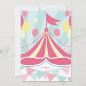 Circus Tent-uitnodiging Kaart (Achterkant)