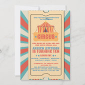 Circus Tent Verjaardags Kermis Feest  Kaart (Voorkant)