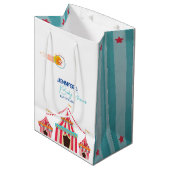Circus thema Baby shower Medium Cadeauzakje (Voorkant Gekanteld)