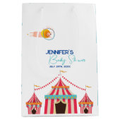 Circus thema Baby shower Medium Cadeauzakje (Voorkant)