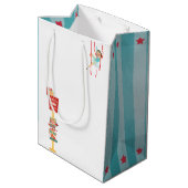 Circus thema Baby shower Medium Cadeauzakje (Achterkant Gekanteld)