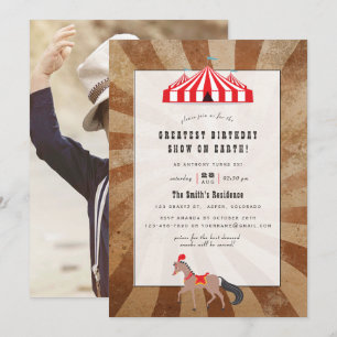  Circus Thema Birthday Party Foto Kaart