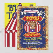 Circus Thema Feest Uitnodigingen (Voorkant / Achterkant)