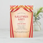  Circus Thema Halloween Kostuumfeest Kaart (Staand voorkant)