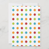 Circus thema Jongen Baby shower Uitnodiging (Achterkant)