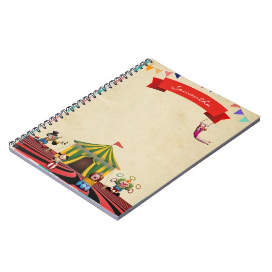 Circus-thema Notitieboek (Linkerzijde)