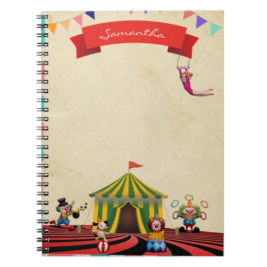 Circus-thema Notitieboek (Voorkant)