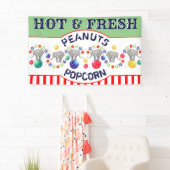 Circus Thema Olifant Carnaval Snack Bar Spandoek (Insitu)