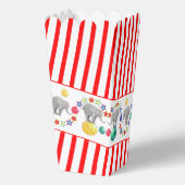 Circus thema Olifant Gourmet Snacks Party Bedankdoosjes (Achterkant)