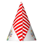 Circus thema Olifant Verjaardag Feesthoedjes (Achterkant)