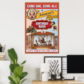 Circus Thema Schuimboard Welkom Bord Poster (Thuiskantoor)