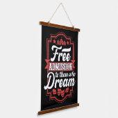 Circus thema typografische Motivatie quote Hangend Wandkleed (Gebogen)