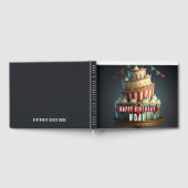 Circus thema verjaardagen gastenboek (Volledig)