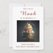 Circus thema verjaardagsuitnodiging Kaart (Voorkant)