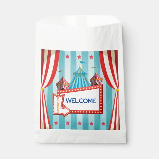 Circus thema welkom bedankzakje (Voorkant)