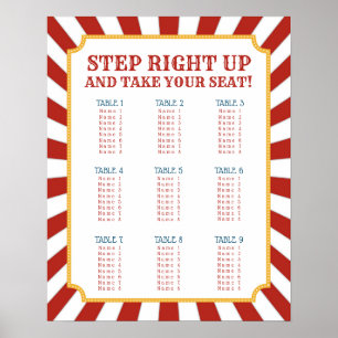 Circus Thema Zitplank Poster