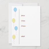 Circus themafeest kaart (Achterkant)