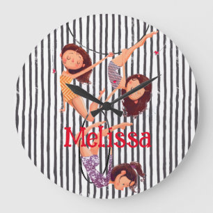 Circus Theme Acrobat Newborn Nursery Grote Klok