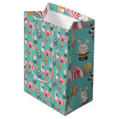 Circus Theme Birthday All Occasions Cute Gift Bag Medium Cadeauzakje (Voorkant Gekanteld)