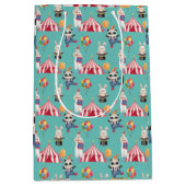 Circus Theme Birthday All Occasions Cute Gift Bag Medium Cadeauzakje (Voorkant)