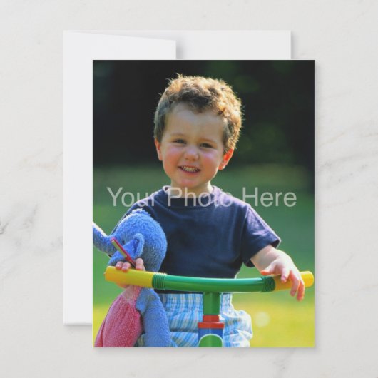 Circus Theme Children's Birthday Party Invitation Kaart (Achterkant)