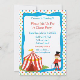 Circus Theme | Circus Tent | Circus Party Kaart