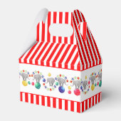 Circus Theme Elephant Birthday Party Bedankdoosjes (Achterkant)