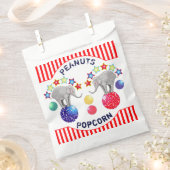 Circus Theme Elephant Birthday Party Treat Bedankzakje (Geknipt)