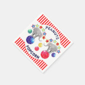 Circus Theme Elephant Birthday Party Treat Servet (Hoek)