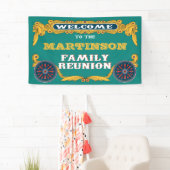 Circus Theme Family Reunion Welkom Spandoek (Insitu)