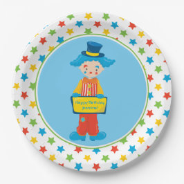 Circus Theme | Kind | Gepersonaliseerd Papieren Bordje