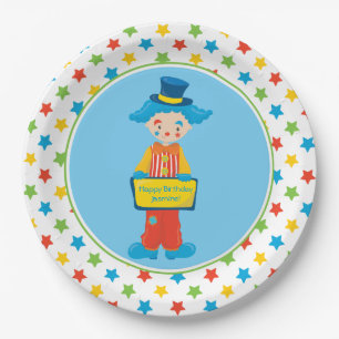 Circus Theme Kind Gepersonaliseerd Papieren Bordje