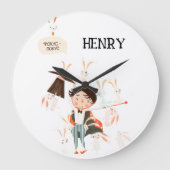 Circus Theme Nursery Decor Grote Klok (Voorkant)